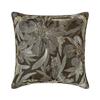 The HomeCentric Decorative Grey 16"x16" (40x40 cm) Throw Pillows, Wool Embroidery & Pearl Throw Pillows for Couch, Floral Pattern Modern Easter - Alyssa view 1