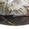 The HomeCentric Decorative Grey 16"x16" (40x40 cm) Throw Pillows, Wool Embroidery & Pearl Throw Pillows for Couch, Floral Pattern Modern Easter - Alyssa view 2