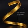 Bendable Ceiling Curved Curtain Track, Room Divider Ceiling Track High Strength Aluminum Alloy Guide Rail Good Toughness Easy To Bend For L Shape U Shape Bay Windows ( Color : Wall hanging , Size : 8m view 3