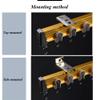 Bendable Ceiling Curved Curtain Track, Room Divider Ceiling Track High Strength Aluminum Alloy Guide Rail Good Toughness Easy To Bend For L Shape U Shape Bay Windows ( Color : Wall hanging , Size : 8m view 4