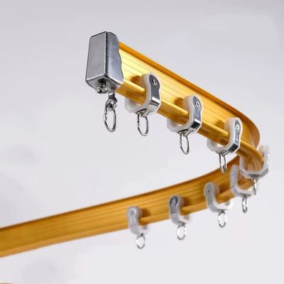 Bendable Ceiling Curved Curtain Track, Room Divider Ceiling Track High Strength Aluminum Alloy Guide Rail Good Toughness Easy To Bend For L Shape U Shape Bay Windows ( Color : Wall hanging , Size : 0.