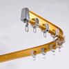 Bendable Ceiling Curved Curtain Track, Room Divider Ceiling Track High Strength Aluminum Alloy Guide Rail Good Toughness Easy To Bend For L Shape U Shape Bay Windows ( Color : Wall hanging , Size : 0. view 1