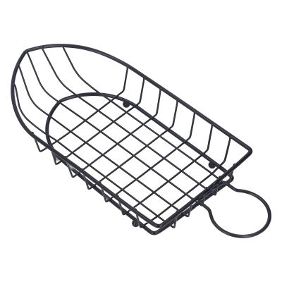 Fry Basket, Stainless Steel Boat Shape Non-Stick Oven Mesh Baking Tray Chips Crisp Basket Tool for Kitchen Snacks