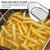 Fry Basket, Stainless Steel Boat Shape Non-Stick Oven Mesh Baking Tray Chips Crisp Basket Tool for Kitchen Snacks view 2