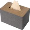 Household Tissue box Tissue box Cover Rectangular Sealed Tissue box Holder Desktop Leather Home Living Room Car Napkin Pumping Paper Storage Box Tissue box Holder Tissue box (Size : Large) view 1