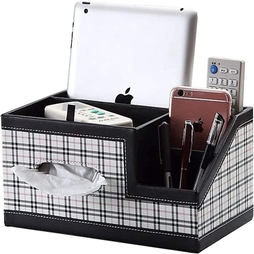 Dogggy Household Decoration Tissue box Multifunctional Tissue box Household Remote Control Storage Box for Living Room Bedroom Office Tissue box Cover Tissue box