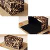 Household Decoration Tissue box Tissue box Fashion Leopard Tissue box Cover High-end Leather Tissue box Desktop Decoration for Home Living Room Dressing Table Office Car Desktop/Car Tissue Storage Box view 3
