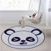 Anime Chair Mat for Hardwood Floor Noise Cancelling Gaming Chair Mat Round Anti-Slip Office Chair Mat for Home Office Gaming Room Cartoon Smiling Panda Animal,White and Black Diameter 43.3 in view 1