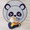 Anime Chair Mat for Hardwood Floor Noise Cancelling Gaming Chair Mat Round Anti-Slip Office Chair Mat for Home Office Gaming Room Cartoon Smiling Panda Animal,White and Black Diameter 43.3 in view 3