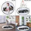 Car Designed Round Carpet Playmat - Play Learn and Have Fun Safely,Crawling Mat, Educational Soft Rug, Shower/Birthday Gift, Cars Classical Retro Vehicle,Black White Grey Diameter 60 in view 2
