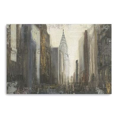 HomeRoots 24" NYC Urban Street Scene Canvas Wall Art
