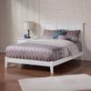 AFI, Madison Full Solid Wood Low Profile Wood Platform Bed, White view 1