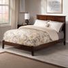 AFI, Madison Queen Solid Wood Low Profile Wood Platform Bed, Walnut view 1