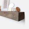 Fireplace Mantel, Rustic, Shelf, Floating Mantle, Real Wood, Beam, URBANDI (Grey, 36Lx6Hx8D) view 4