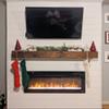 Fireplace Mantel, Rustic, Shelf, Floating Mantle, Real Wood, Beam, URBANDI (Provincial, 36Lx6Hx8D) view 2