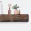 Fireplace Mantel, Rustic, Shelf, Floating Mantle, Real Wood, Beam, URBANDI (Dark Brown, 36Lx6Hx8D) view 1