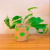 Iced Coffee Glass Cup with Bamboo Lid and Straw | 16oz Beer Can Glass | beer glass Cup | Can Shaped Glass Soda Can Cup | smiley face green Glass Cup, Beer Glass Can, Glass Coffee Cup view 1