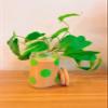 Iced Coffee Glass Cup with Bamboo Lid and Straw | 16oz Beer Can Glass | beer glass Cup | Can Shaped Glass Soda Can Cup | smiley face green Glass Cup, Beer Glass Can, Glass Coffee Cup view 2