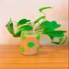 Iced Coffee Glass Cup with Bamboo Lid and Straw | 16oz Beer Can Glass | beer glass Cup | Can Shaped Glass Soda Can Cup | smiley face green Glass Cup, Beer Glass Can, Glass Coffee Cup view 3