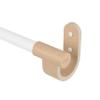Umbra Bellwood Curtain Rod for Window Drapery, Adjustable Length 42" to 120", Set Includes Finials and Mounting Hardware, White/Natural view 1