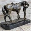 EUROPEAN BRONZE Art Deco Female Woman Jockey with her Horse Bronze Sculpture Hand Made Decorative Gift Handmade view 3