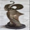 EUROPEAN BRONZE Original Theatre Actress Bronze Statue Dancer Jazz Singer Art Deco Sculpture NR Decorative Gift Handmade view 3
