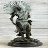 EUROPEAN BRONZE Sign Milo Native American Indian Girl Bronze Sculpture Figure Statue Figurine Decorative Gift Handmade view 1