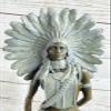 EUROPEAN BRONZE Sign Milo Native American Indian Girl Bronze Sculpture Figure Statue Figurine Decorative Gift Handmade view 4