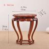 ARZARF Bonsai Pedestal Wood Vase Base Carved Ornaments Base Wood Flower Pot Bonsai Bracket Several Teapot Incense Burner Jade Base Vase Pedestal Stands (Color : 1) view 2