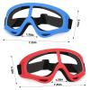 YSCare 4 Pack Protective Goggles, Safety Glasses with Clear Lens and Adjustable Strap, Protective Eyewear Compatible with Nerf Guns for Game Battle Christmas Gift (4 colors) view 2