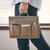King Jim SOZ200 Storage Stand Organizer, Bag-in-Bag, Beige, New Basic view 2