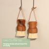 Teak Dish Scrub Brush 3PCS by HTB, Good Grip Small Wooden Dish Brush with Teak Handle & Sisal Bristles for Kitchen, Wood Cleaning Scrubbers Set for Washing Pan/Pot/Vegetable/Fruit view 4