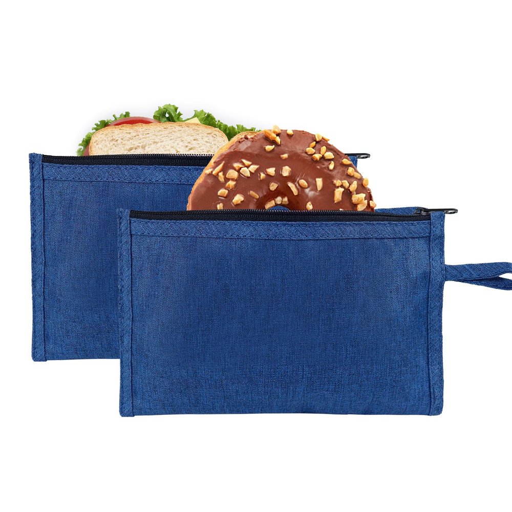 Moyad 2 Pack Reusable Snack Bags Small, Mini Zipper Lunch Pouches