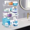 3 Tier Lazy Susan Bathroom Organizer - 9.25 Inch Clear Makeup Organizer with Skincare and Perfume Storage for Countertop view 3