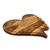 Affinity Decor Acacia Wood Valentine's Day Gift Cheese Cutting Chopping Charcuterie Board for cheese Platter Serving Try Plate (Love Heart Board 10.6"L x 11.6"W) view 3