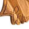 Affinity Decor Acacia Wood Valentine's Day Gift Cheese Cutting Chopping Charcuterie Board for cheese Platter Serving Try Plate (Love Heart Board 10.6"L x 11.6"W) view 4