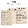 40th Birthday Party Games, Set of 3 Activities for 10 Guests, Born in 1985 Games Bundle, Birthday Party Supplies for Adults, Pack of 30 Cards view 4