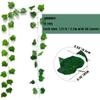 Tighall 12PCS 87 Feet Artificial Vines Greenery Foliage Garland Faux Green Leaves Decor Fake Hanging Plants for Bedroom Wall Wedding Indoor Outdoor Decoration (Grape Leaves) view 2