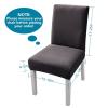 Dining Chair Covers for Dining Room Set of 2/4/6, Washable Spandex Kitchen Chair Slipcovers for Kitchen, Ceremony, Wedding, Banquet, Hotel and Party,A,6pack view 2