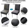 Dining Chair Covers for Dining Room Set of 2/4/6, Washable Spandex Kitchen Chair Slipcovers for Kitchen, Ceremony, Wedding, Banquet, Hotel and Party,A,6pack view 3