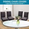 Dining Chair Covers for Dining Room Set of 2/4/6, Washable Spandex Kitchen Chair Slipcovers for Kitchen, Ceremony, Wedding, Banquet, Hotel and Party,A,6pack view 4