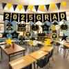 34Pcs Graduation Decorations 2025 Pre-Assembled Hanging Swirls 2025 GRAD Banner Graduation Party Decorations Class of 2025 for Classroom Home Party view 3