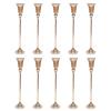 10 PCS Gold Trumpet Vase for Wedding & Centerpieces,30.5inch Tall Metal Table Flower Trumpet Vase Holder Set for Anniversary Ceremony Wedding Birthday Party Decoration view 2