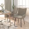 Tidyard Set of 2 Dining Chairs Set Velvet Upholstery Side Chair Metal Legs for Kitchen, Dining Room, Living Room, Home Furniture 21.7 x 22.4 x 32.1 Inches (W x D x H) view 2