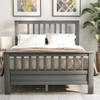 Anwickmak Wood Full Bed Frame with Headboard and Footboard, Platform Bed Frame Mattress Foundation with Wood Slat Support for Kids, Teens, No Box Spring Need, Easy Assembly (Gray, Full) view 1