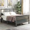 Anwickmak Wood Full Bed Frame with Headboard and Footboard, Platform Bed Frame Mattress Foundation with Wood Slat Support for Kids, Teens, No Box Spring Need, Easy Assembly (Gray, Full) view 3