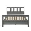 Anwickmak Wood Full Bed Frame with Headboard and Footboard, Platform Bed Frame Mattress Foundation with Wood Slat Support for Kids, Teens, No Box Spring Need, Easy Assembly (Gray, Full) view 4