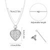 Black Death's Head Hawk Moth Urn Necklace for Ashes Personalized Pet Cremation Jewelry Heart Urn Pendant for Men Women view 3