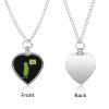 Big Dill Pickle Urn Necklace for Ashes Personalized Pet Cremation Jewelry Heart Urn Pendant for Men Women view 2