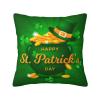 Yomane St. Patrick's Day Coin Hat Decorative Throw Pillow Covers 18"X18" Cotton Linen Square Pillowcase Throw Pillow for Outdoor Indoor Home Novelty Gift view 1